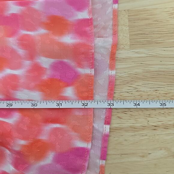 Amanda Uprichard Pruitt Dress in Pink Lacquer‎ Shoulder Tie Accent Size Large - Picture 6 of 9